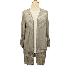 POL Knit and Lace Kimono sz S